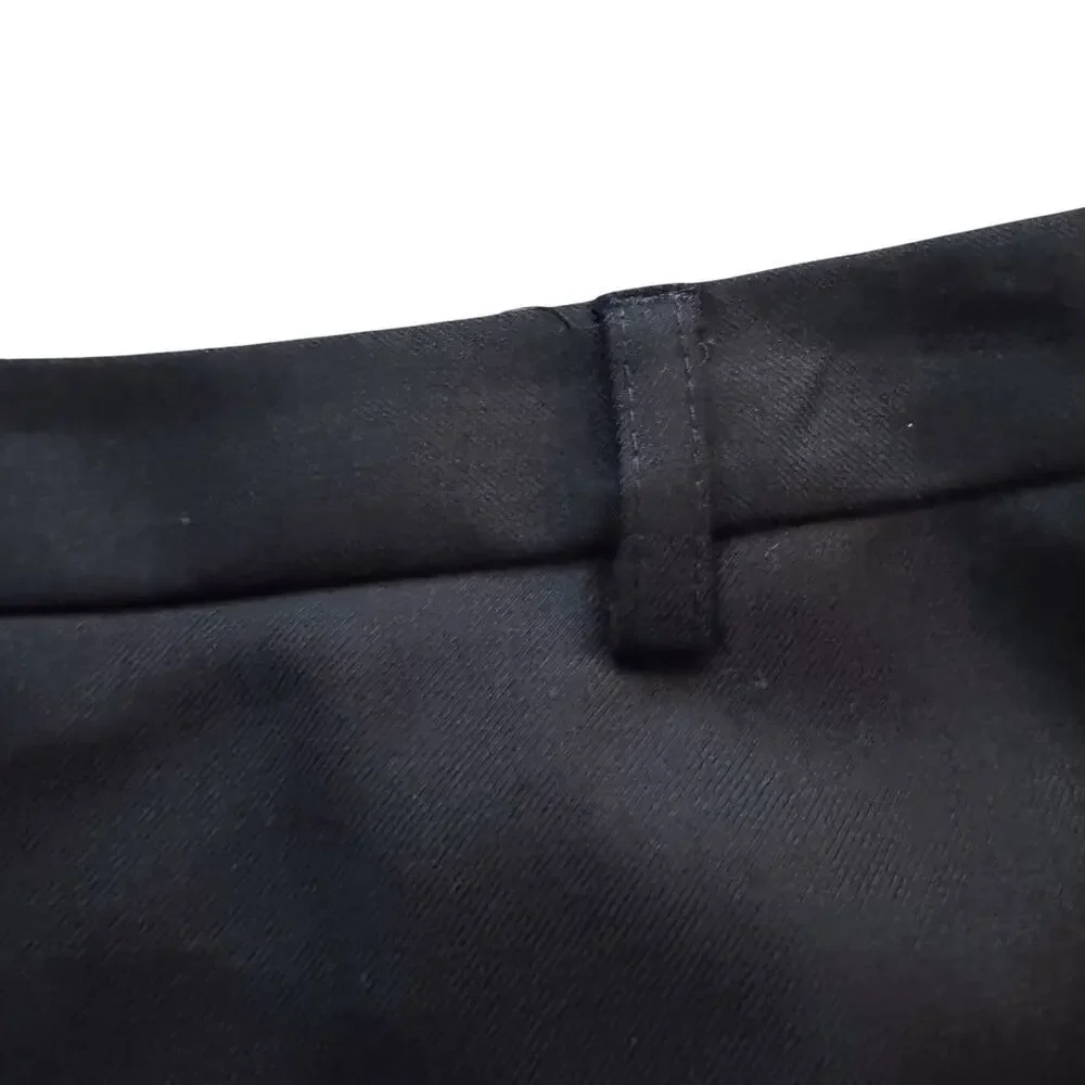 VTG J. Crew 100% Wool‎ Skirt Womens Sz. 10 Black Professional Pencil Academia